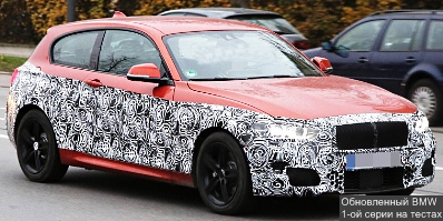 25.12.2014 В сети появились снимки тестов нового BMW 1-ой серии